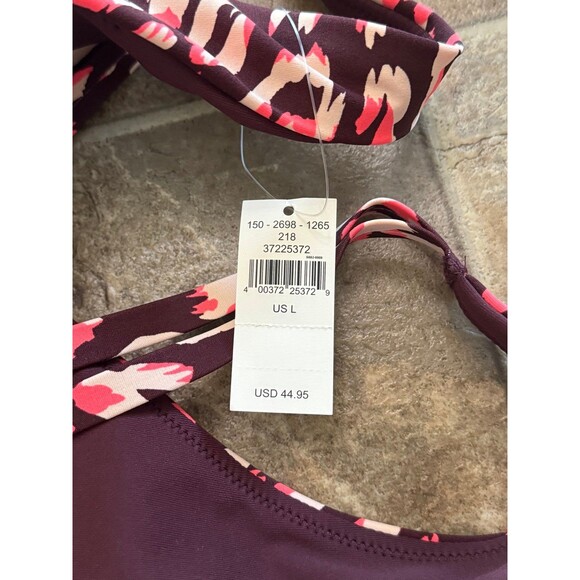 Aerie Goals Plunge Sports Bra Maplewood Size Large - Picture 7 of 7